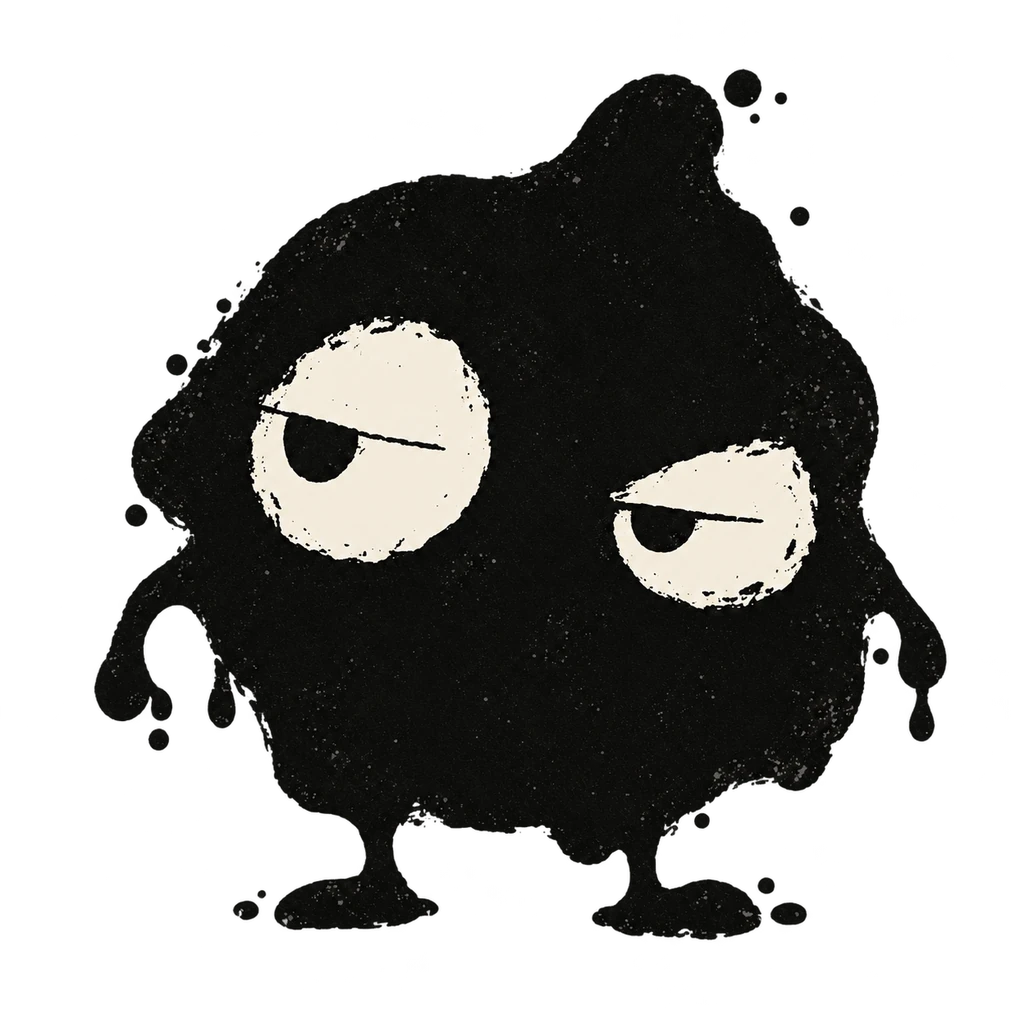 Transparent ink mascot